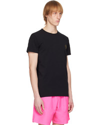 T-shirt à col rond noir Versace Underwear