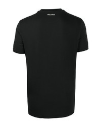 T-shirt à col rond noir DSQUARED2