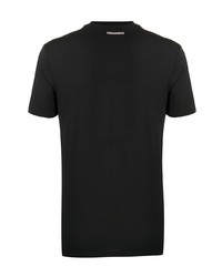 T-shirt à col rond noir DSQUARED2