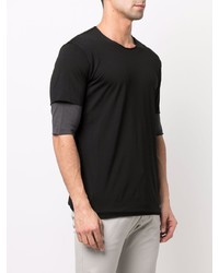T-shirt à col rond noir Attachment