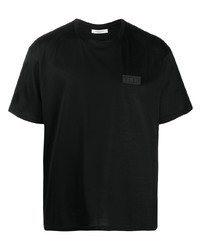 T-shirt à col rond noir Valentino