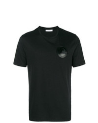 T-shirt à col rond noir Versace Collection