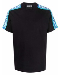 T-shirt à col rond noir VERSACE JEANS COUTURE