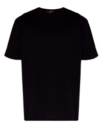 T-shirt à col rond noir Versace