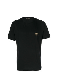 T-shirt à col rond noir Versace