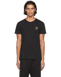 T-shirt à col rond noir Versace Underwear