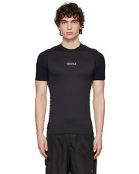 T-shirt à col rond noir Versace Underwear