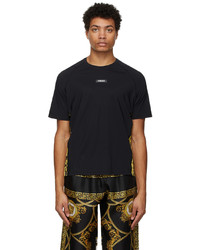 T-shirt à col rond noir Versace Underwear