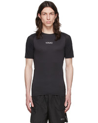 T-shirt à col rond noir Versace Underwear