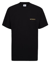 T-shirt à col rond noir Vetements