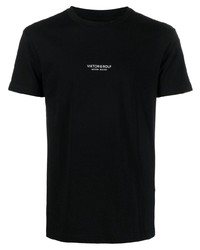 T-shirt à col rond noir Viktor & Rolf