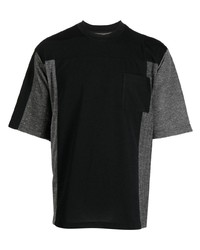 T-shirt à col rond noir White Mountaineering