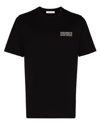 T-shirt à col rond noir Wood Wood