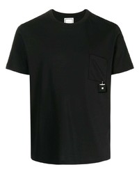 T-shirt à col rond noir Wooyoungmi