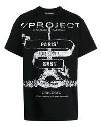 T-shirt à col rond noir Y/Project