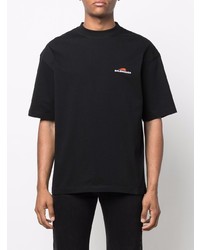 T-shirt à col rond noir Balenciaga