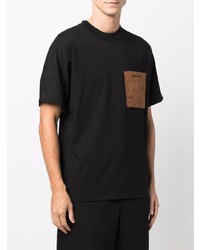 T-shirt à col rond noir Jacquemus