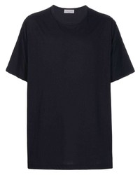 T-shirt à col rond noir Yohji Yamamoto