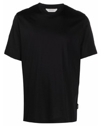 T-shirt à col rond noir Z Zegna