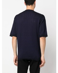 T-shirt à col rond noir Missoni