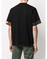 T-shirt à col rond noir Sacai