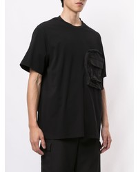 T-shirt à col rond noir Wooyoungmi