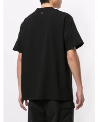 T-shirt à col rond noir Wooyoungmi