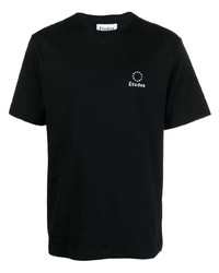 T-shirt à col rond noir Études