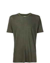 T-shirt à col rond olive 321