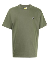 T-shirt à col rond olive A Bathing Ape