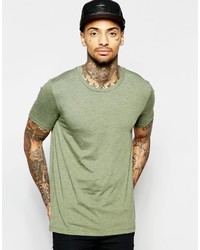 T-shirt à col rond olive Asos