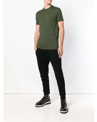 T-shirt à col rond olive DSQUARED2