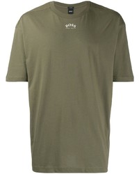 T-shirt à col rond olive BOSS HUGO BOSS