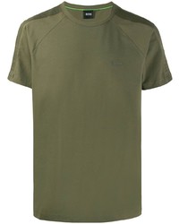 T-shirt à col rond olive BOSS HUGO BOSS