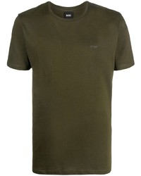T-shirt à col rond olive BOSS