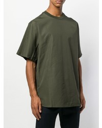 T-shirt à col rond olive Oamc