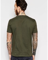 T-shirt à col rond olive Asos