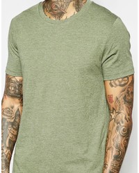 T-shirt à col rond olive Asos