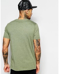 T-shirt à col rond olive Asos