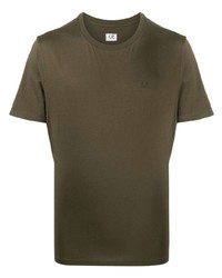 T-shirt à col rond olive C.P. Company