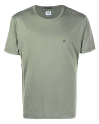 T-shirt à col rond olive C.P. Company