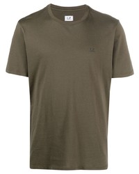 T-shirt à col rond olive C.P. Company