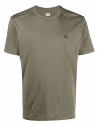 T-shirt à col rond olive C.P. Company