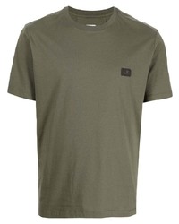 T-shirt à col rond olive C.P. Company