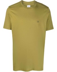 T-shirt à col rond olive C.P. Company