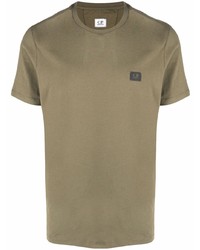 T-shirt à col rond olive C.P. Company