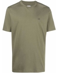 T-shirt à col rond olive C.P. Company