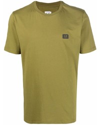 T-shirt à col rond olive C.P. Company