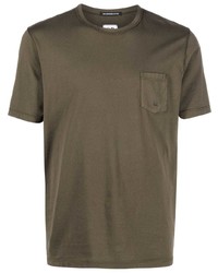 T-shirt à col rond olive C.P. Company