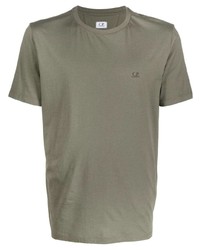 T-shirt à col rond olive C.P. Company